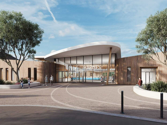 Premi&egrave;re goutte d'eau pour le centre aquatique d'Harnes !