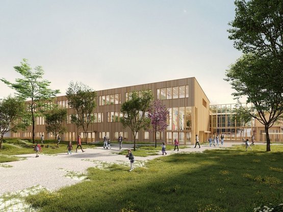 Livraison du groupe scolaire Louise Michel &agrave; Annemasse ! 