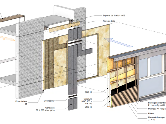 Concours EnergieSprong, pr&eacute;sentation de notre fa&ccedil;ade 4 en 1